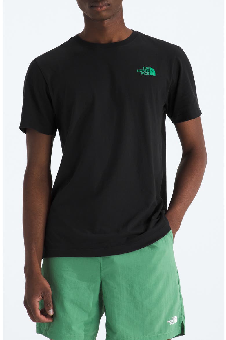 Celestial Drift Cotton Graphic T-Shirt, Main, color, TNF BLACK