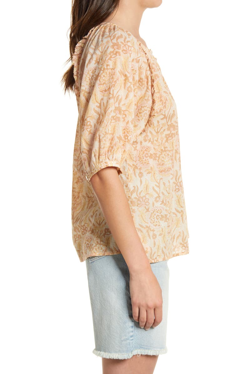 Cleobella Raimi Floral Raglan Organic Cotton Blouse, Alternate, color,