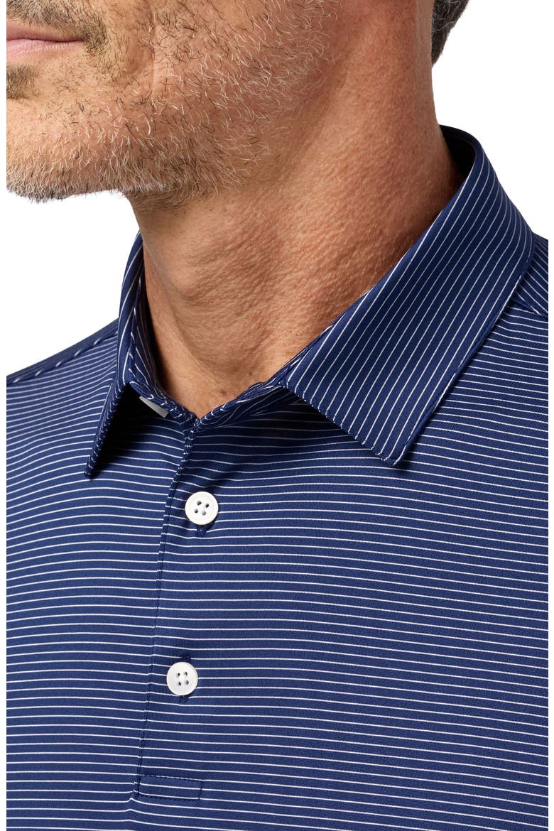 Versa Trim Fit Cobalt Balanced Stripe Polo, Alternate, color, COBALT BALANCED STRIPE