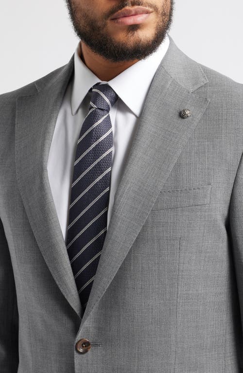 Jack Victor Espirit Solid Stretch Wool Suit In Grey