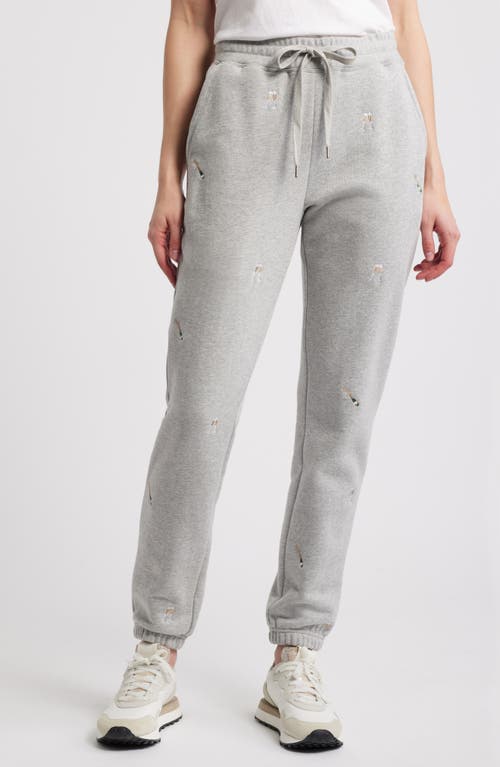 Rails Kingston Champagne Embroidery Cotton Blend Joggers In Champagne Embroidery