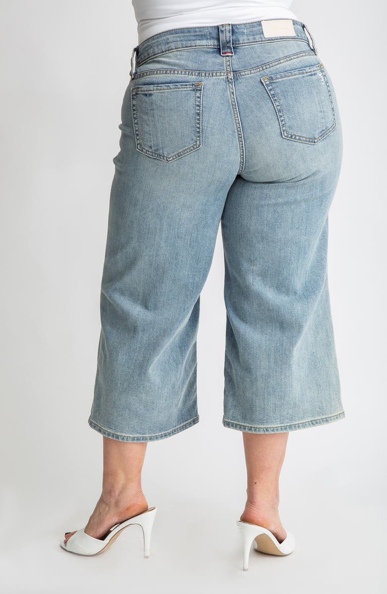 SLINK Jeans Crop Wide Leg Jeans, Alternate, color, 