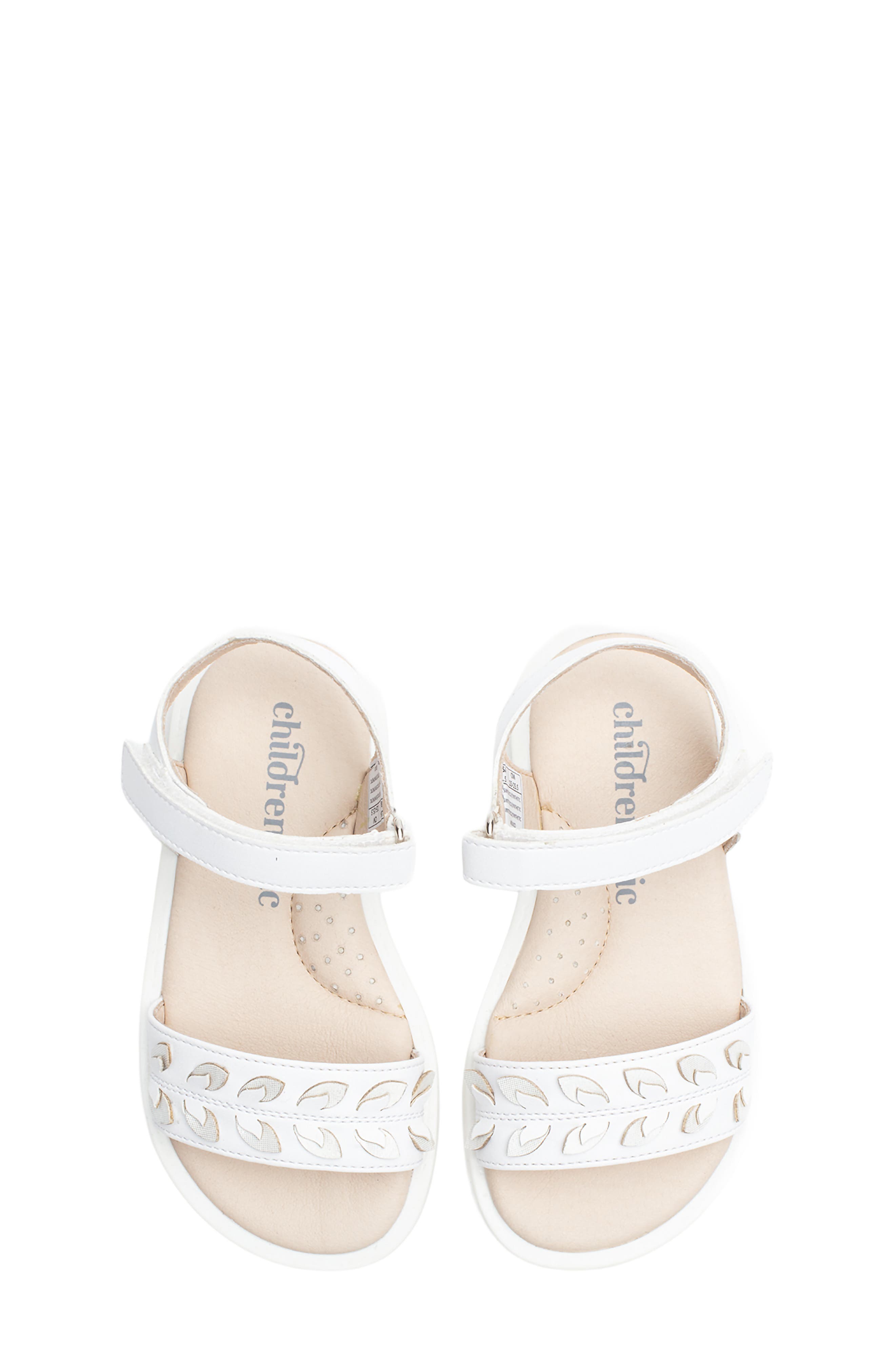 Kids' Rebecca Sandal, Alternate, color, WHITE