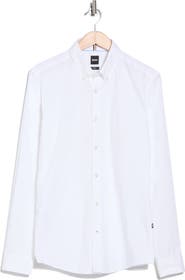 BOSS Roan Slim Fit Stretch Button-Up Shirt