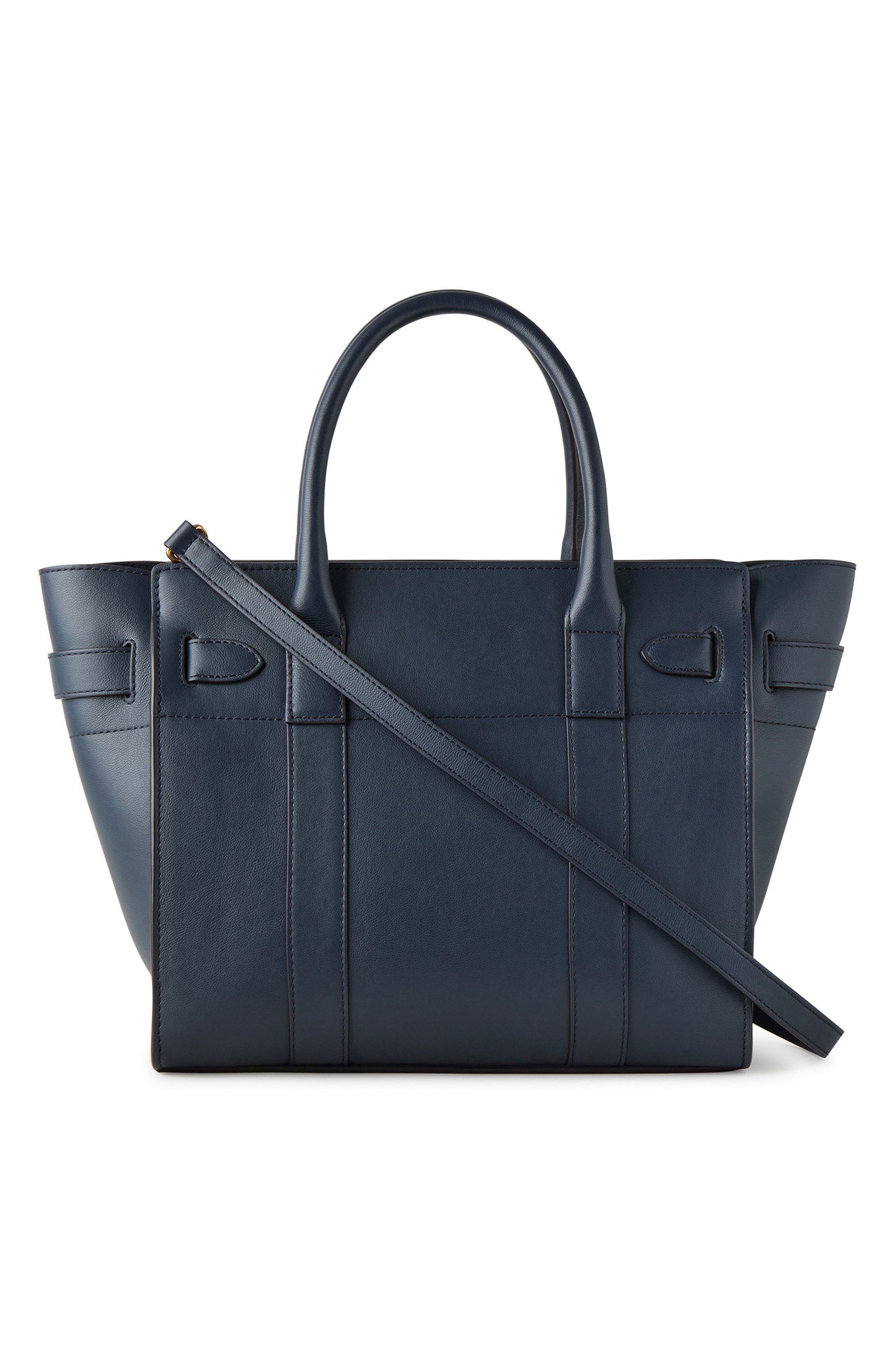  Mulberry Small Zip Bayswater Classic Leather Tote, Alternate, color, 