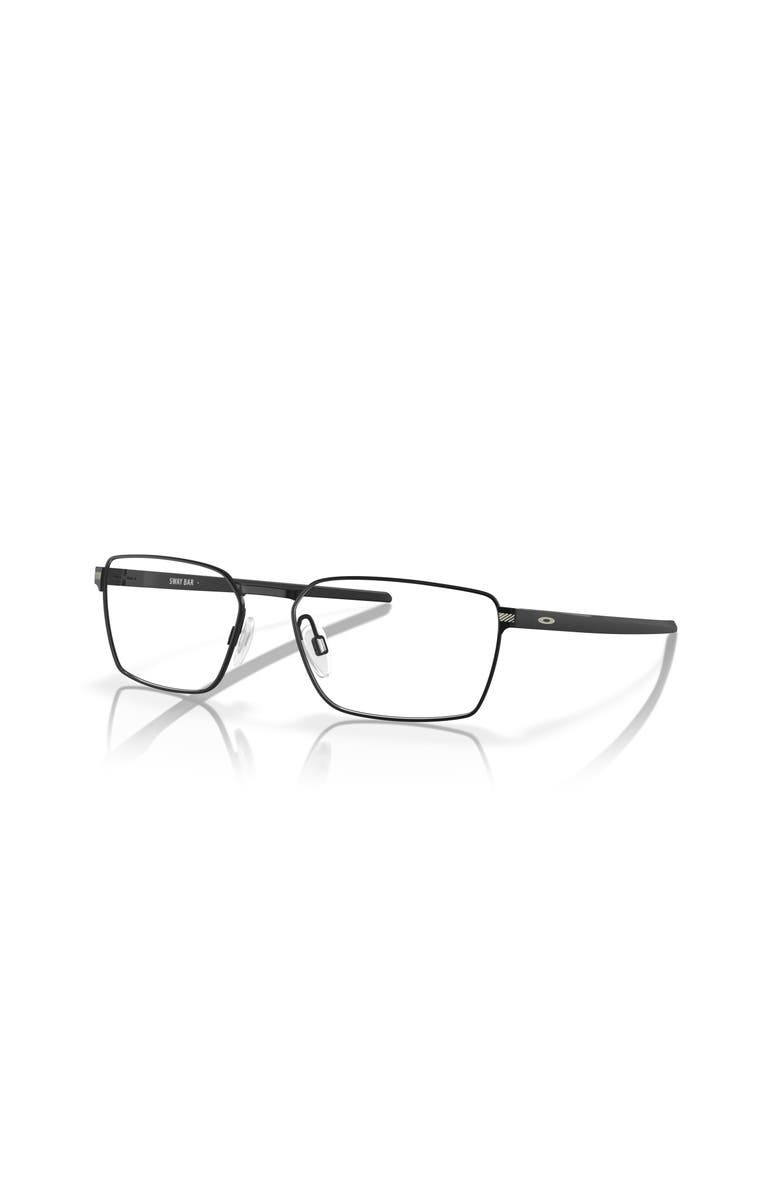 Oakley 55mm Rectangle optical glasses, Main, color, Black