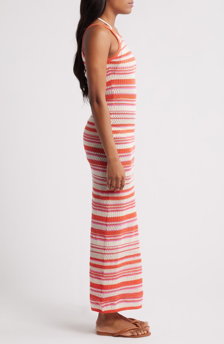 Rip Curl Sun to Sea Stripe Open Stitch Maxi Dress, Alternate, color, 