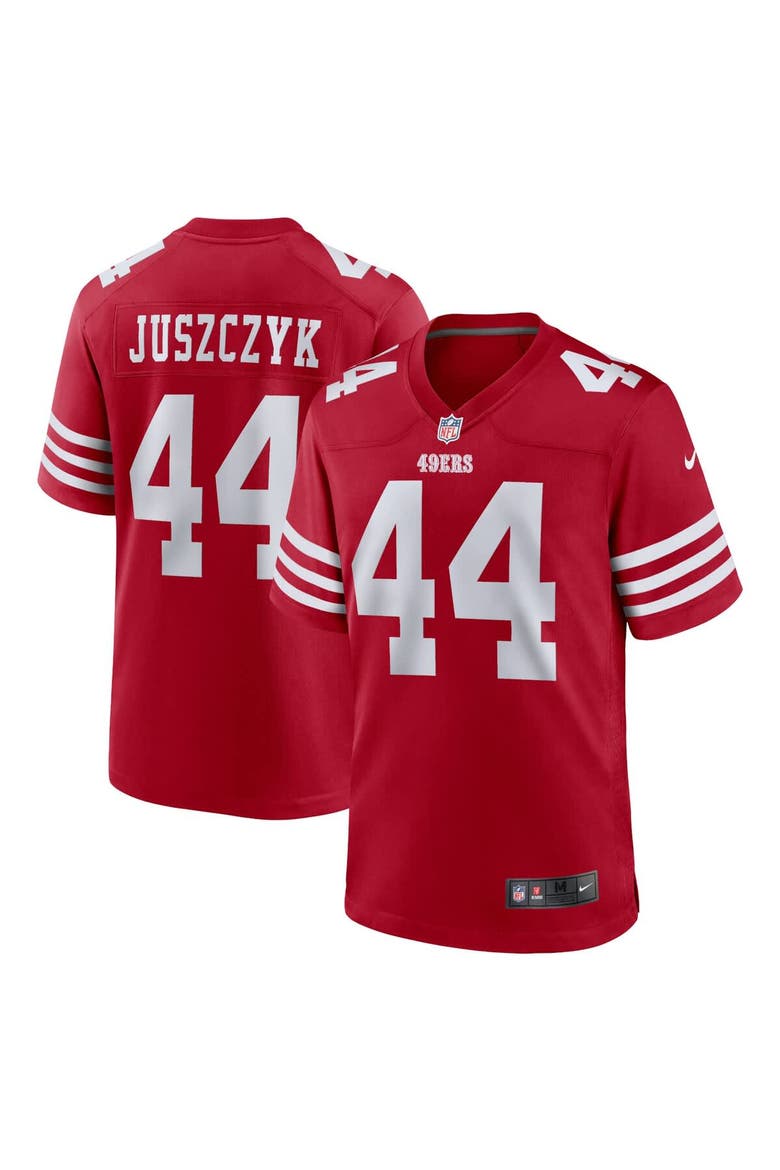 Men's Nike Kyle Juszczyk Scarlet San Francisco 49ers Player Game Jersey, Main, color, Scarlet