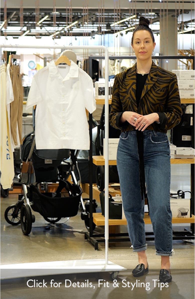 Kids' Oversize Ramskull Cotton Camp Shirt, sales video thumbnail