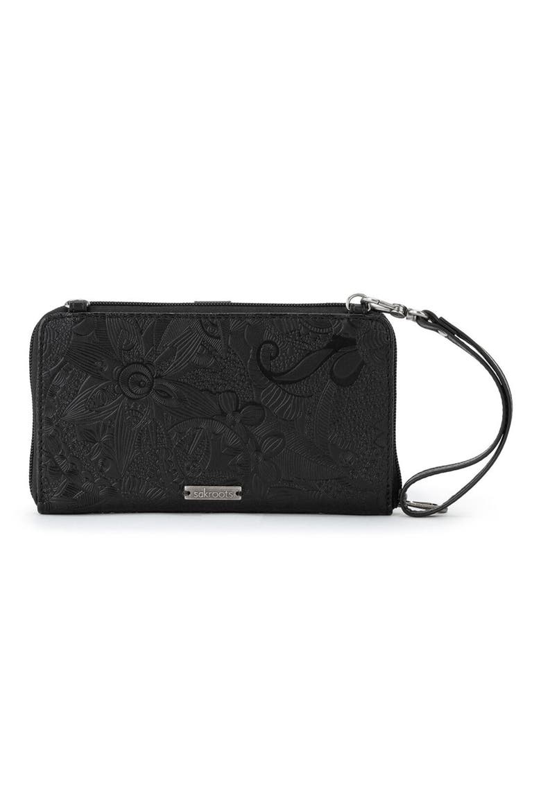 Arcadia Phone Crossbody Bag, Main, color, BLACK