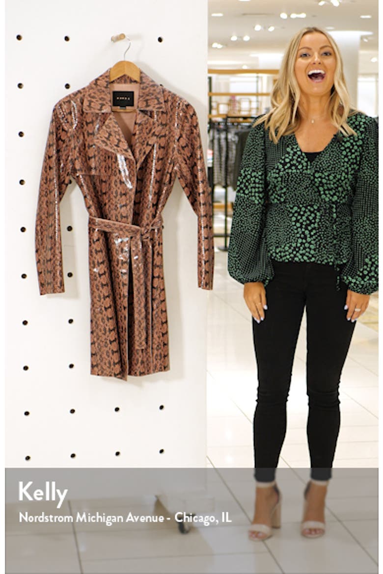 Sneak Attack Snakeskin Trench Coat video