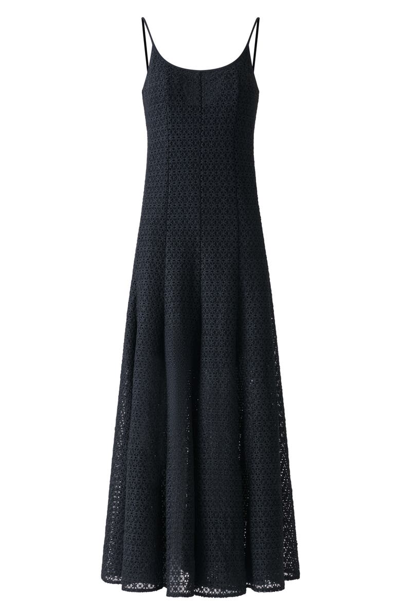Akris punto Daisy Guipure Ballet Maxi Dress, Alternate, color, Black