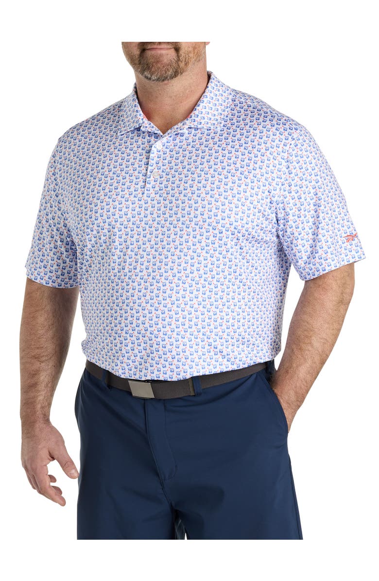 Reebok Big & Tall Golf On The Rocks Performance Polo Shirt, Main, color, Multi