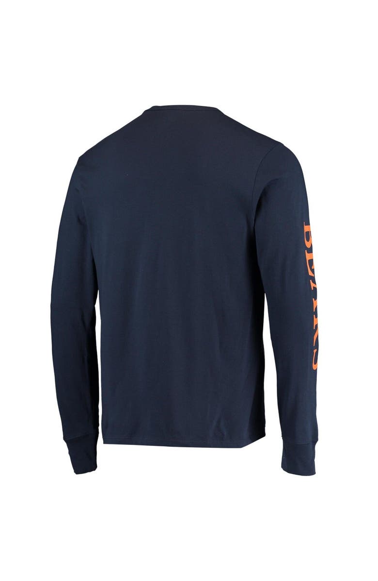 '47 Men's '47 Navy Chicago Bears Franklin Long Sleeve T-Shirt, Alternate, color, 