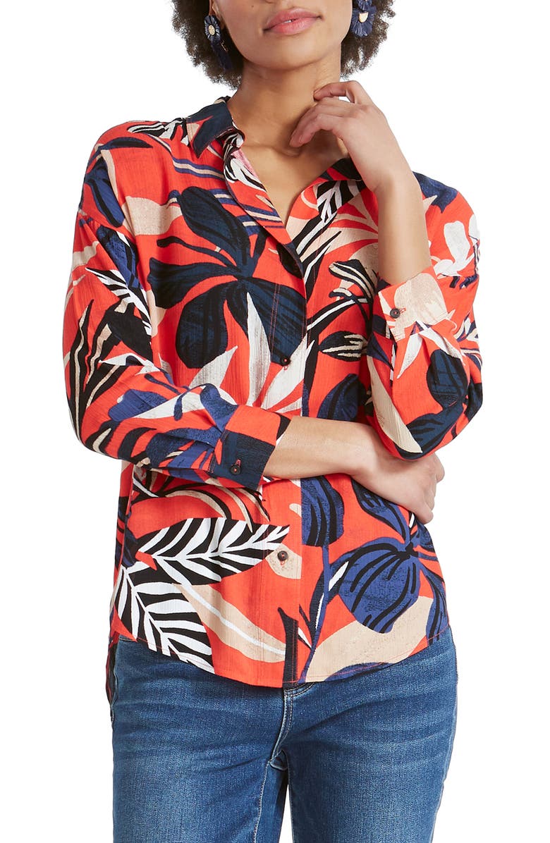 NIC+ZOE Tahiti Woven Shirt, Main, color,