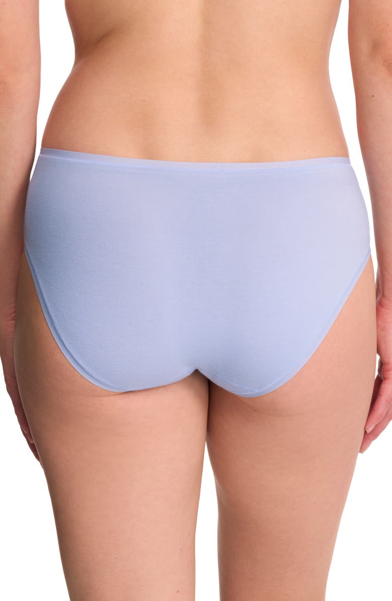 Natori Bliss Bare Cotton Hipster Briefs, Alternate, color, Glacier Blue