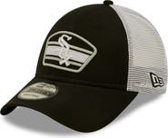 New Era Men's New Era Black/White Chicago White Sox Logo Patch 9FORTY Trucker Snapback Hat