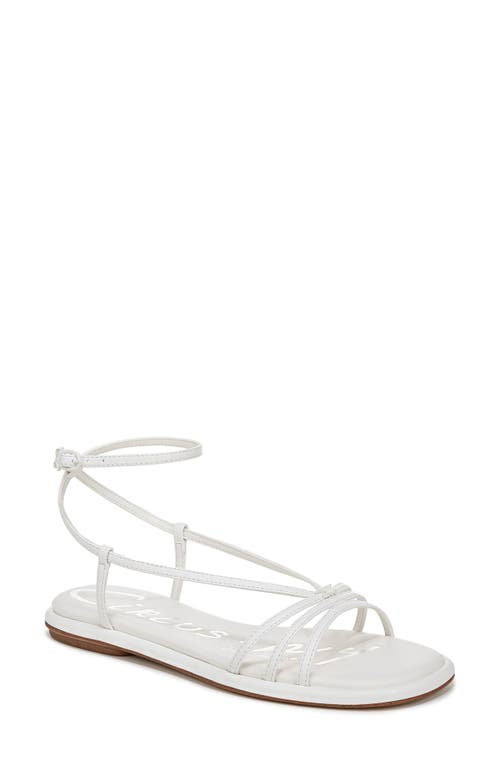 Circus Ny By Sam Edelman Olana Strappy Flat Sandals In Bright White