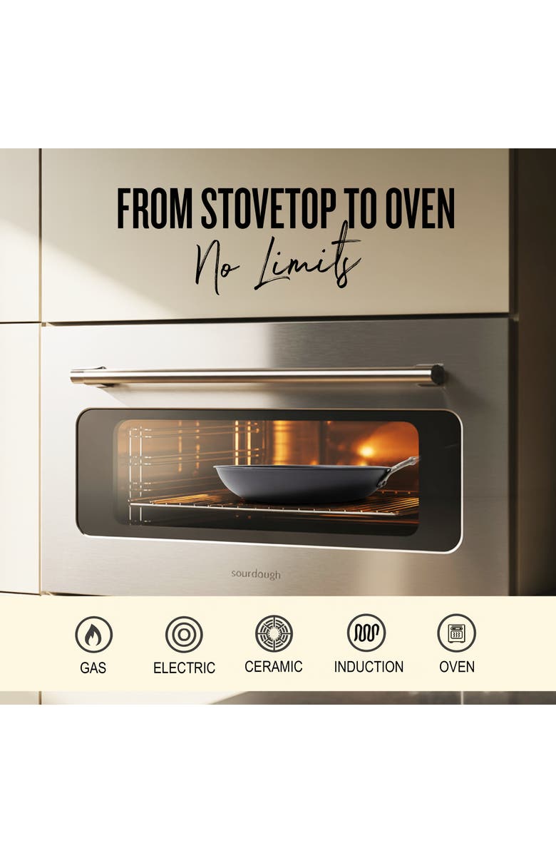 Alva Artist Blue Carbon Steel Frying Pan, Alternate, color, Blue 9.5-Inch