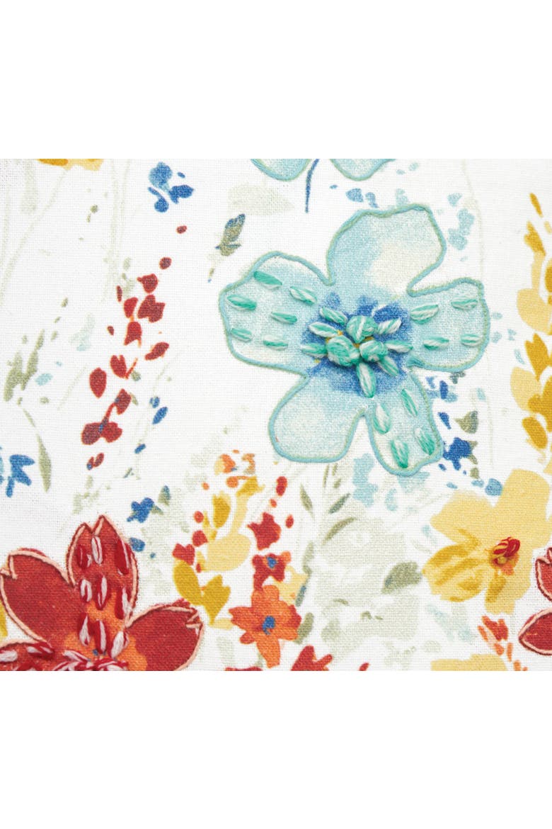 Sheila Floral Accent Pillow, Alternate, color, Blue