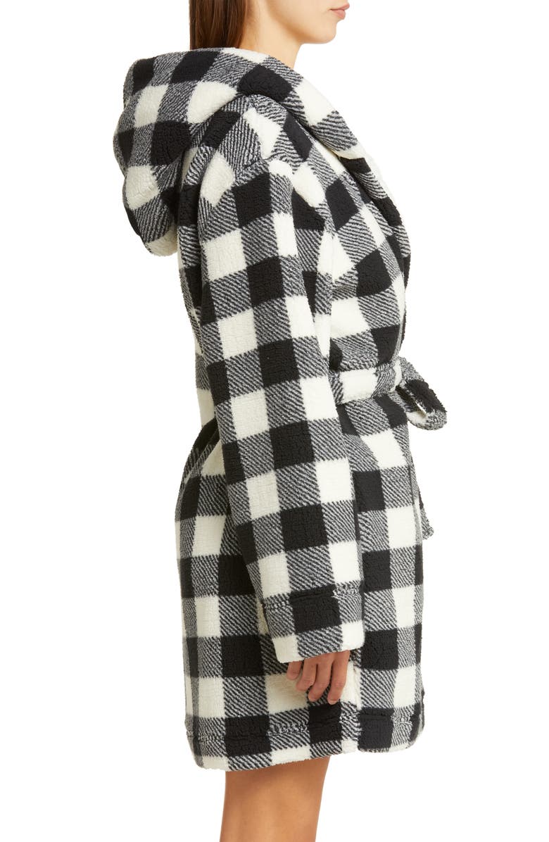 Honeydew Layer Up Robe, Alternate, color, Blacknwhitecheck