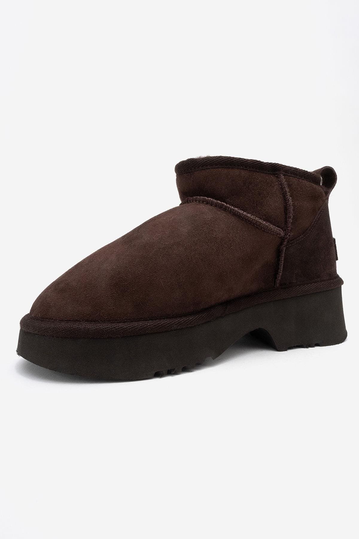 Ary Leather Platform Boot, Alternate, color, Brown Suede
