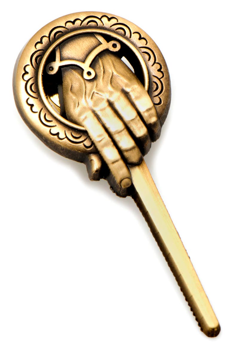 Hand of the King Lapel Pin, Main, color, GOLD