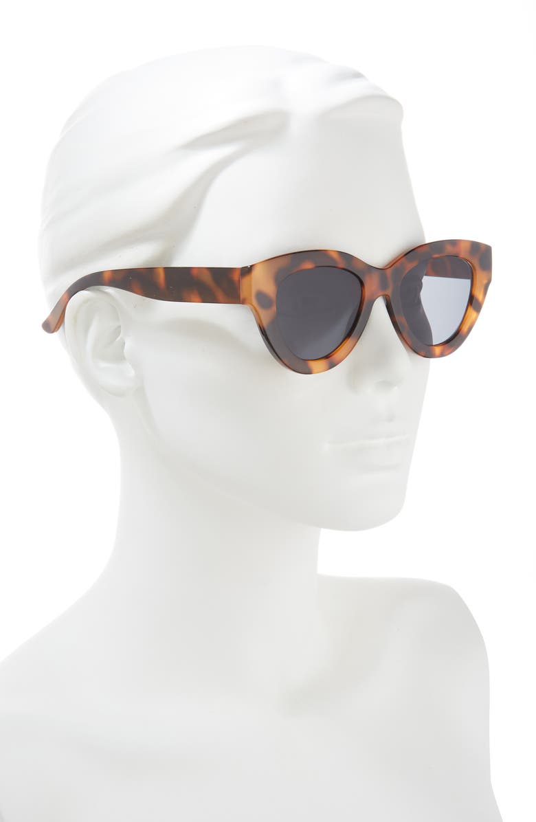 BP. 50mm Chunky Cat Eye Sunglasses, Alternate, color, 