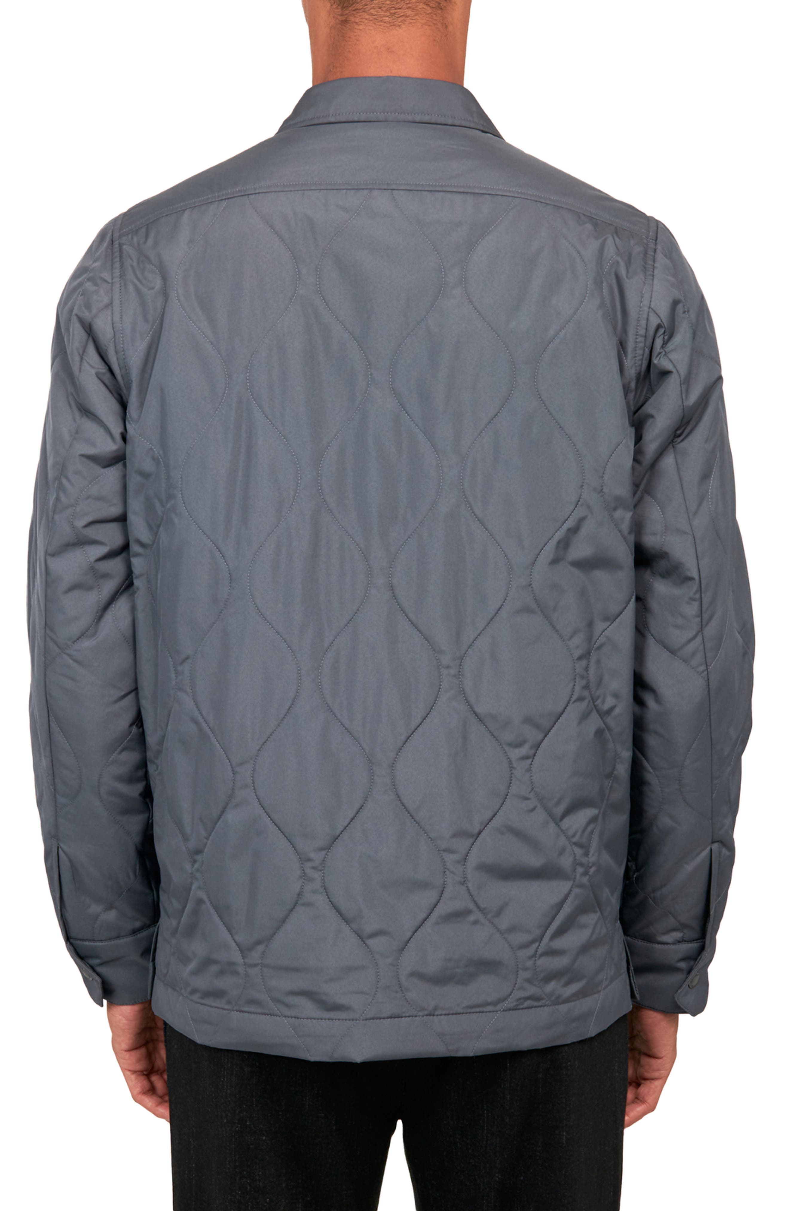 Solid Water Repellent Quilted Shirt Jacket - image 2