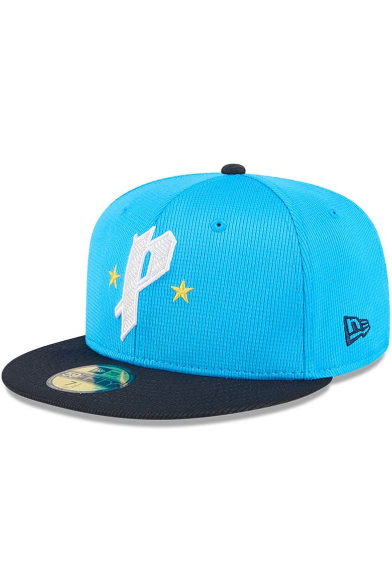 Men's New Era Neptune Blue/Navy Philadelphia Phillies City Connect Batting Practice 59FIFTY Fitted Hat, Main, color, Neptune Blue