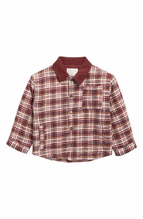 Kids' Nashville Quilted Plaid Flannel Shirt Jacket