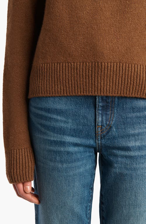 Khaite Nera Cashmere Crewneck Sweater In Brown