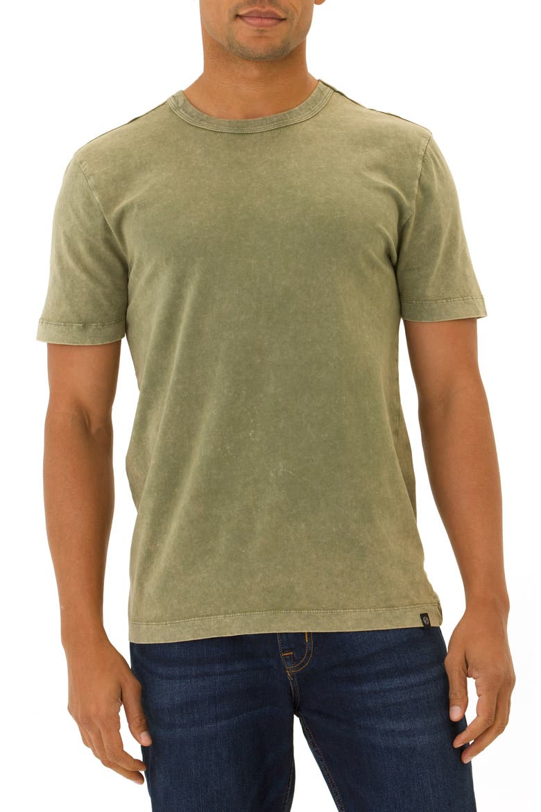 Shawn Mineral Wash Cotton T-Shirt, Main, color, ARTICHOKE