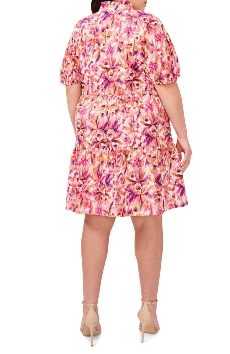 CeCe Printed Tiered Dress, Alternate, color,