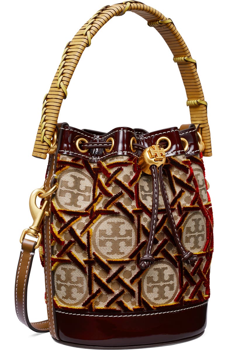 Tory Burch T Monogram Fil Coupé Mini Bucket Bag, Alternate, color,
