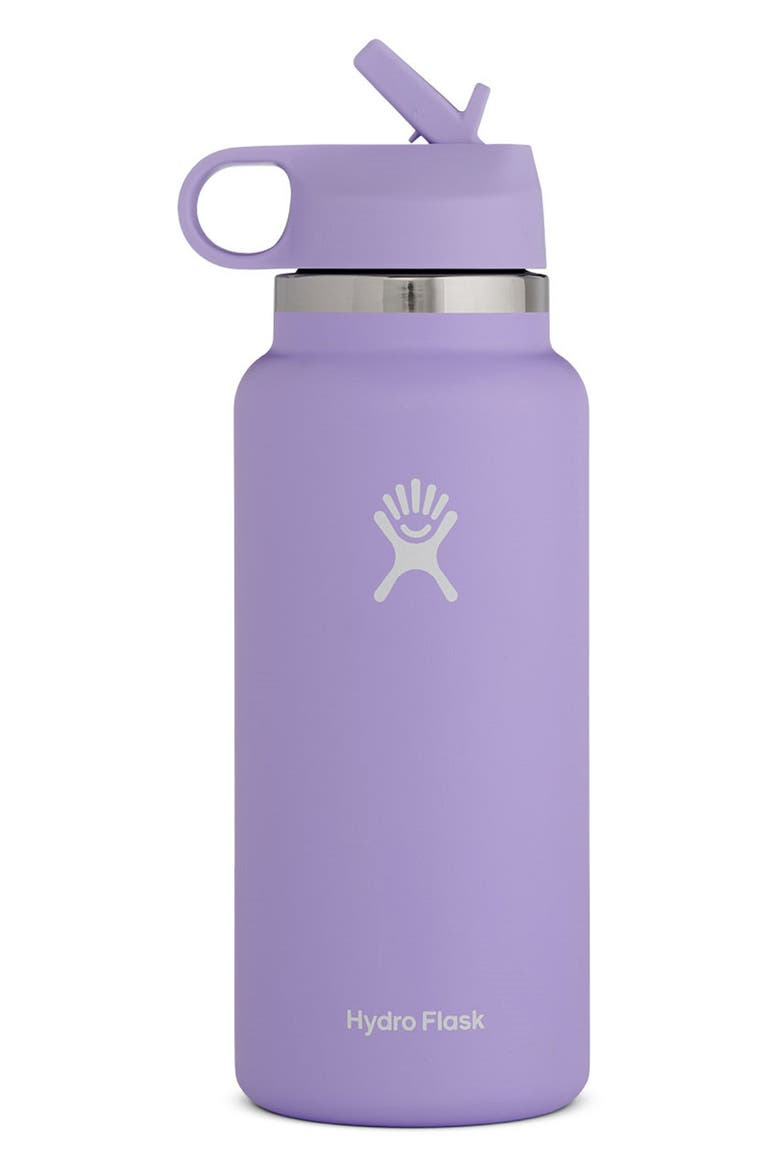 32-Ounce Wide Mouth Bottle with Straw Lid (Nordstrom Exclusive Color), Main, color, THISTLE