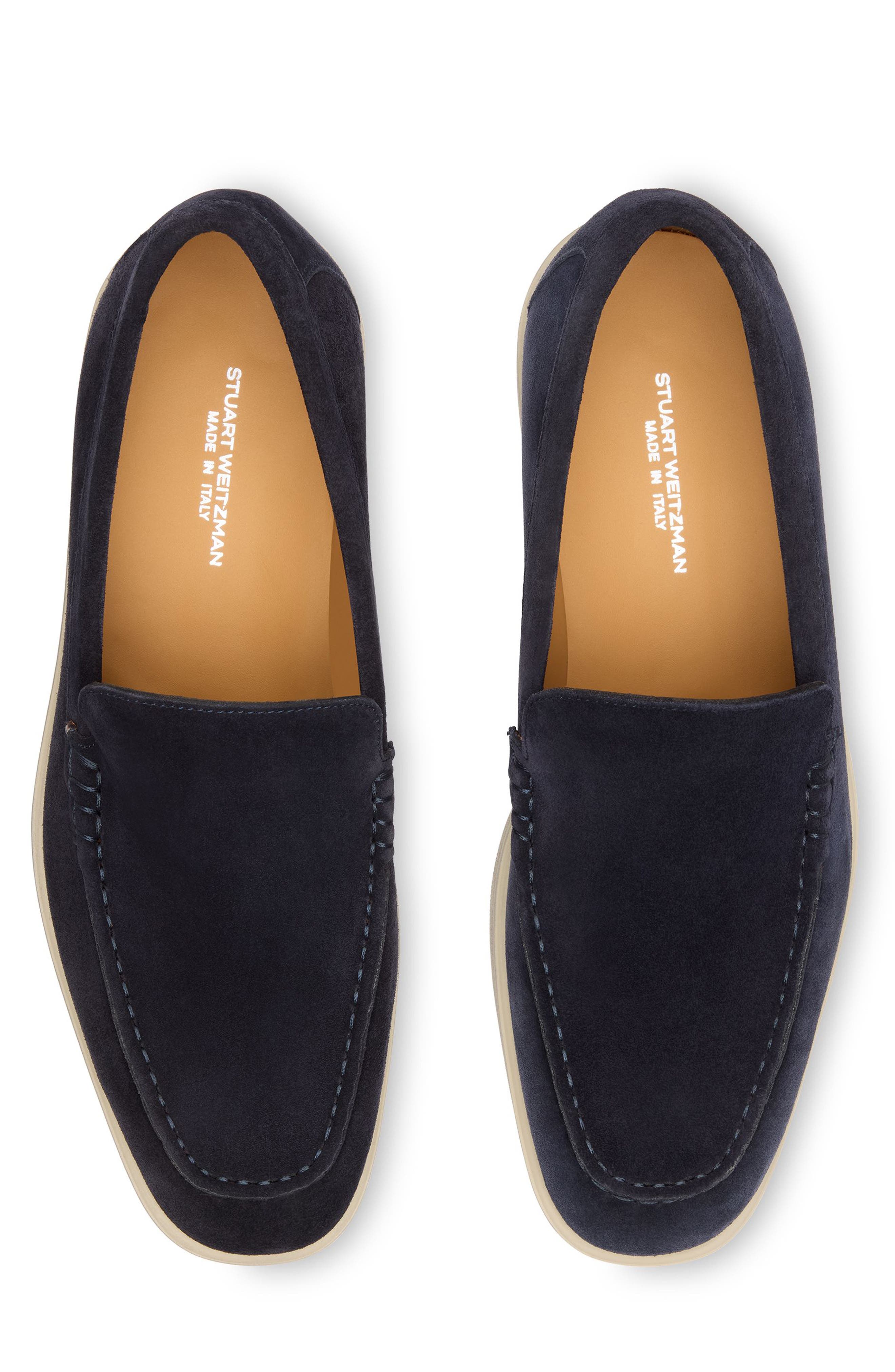 Stuart Weitzman Don Loafer, Alternate, color, Navy Blue