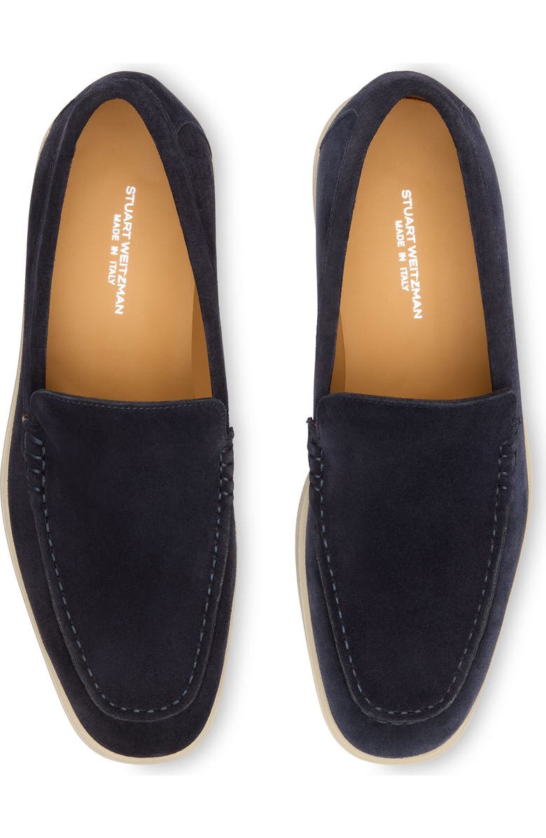 Stuart Weitzman Don Loafer, Alternate, color, Navy Blue