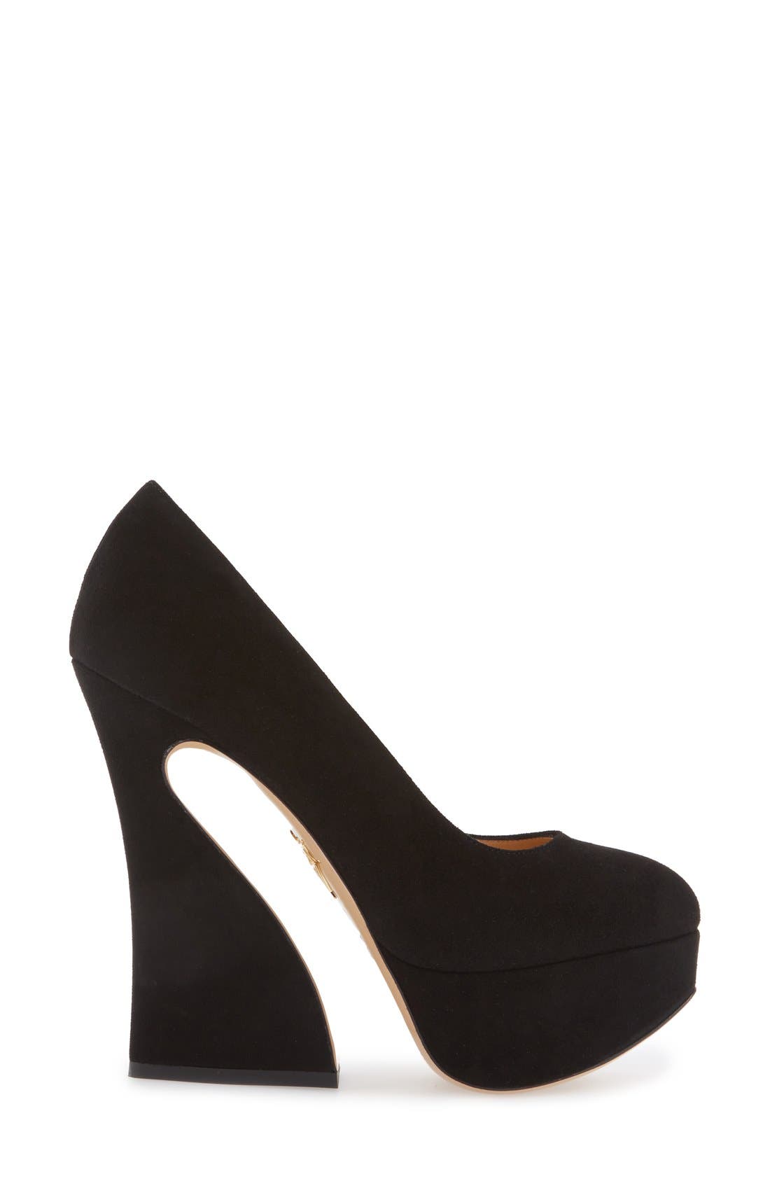 Charlotte Olympia 'Millicent' Platform Pump, Alternate, color, 