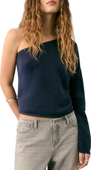 MANGO TEEN One-Shoulder Sweater