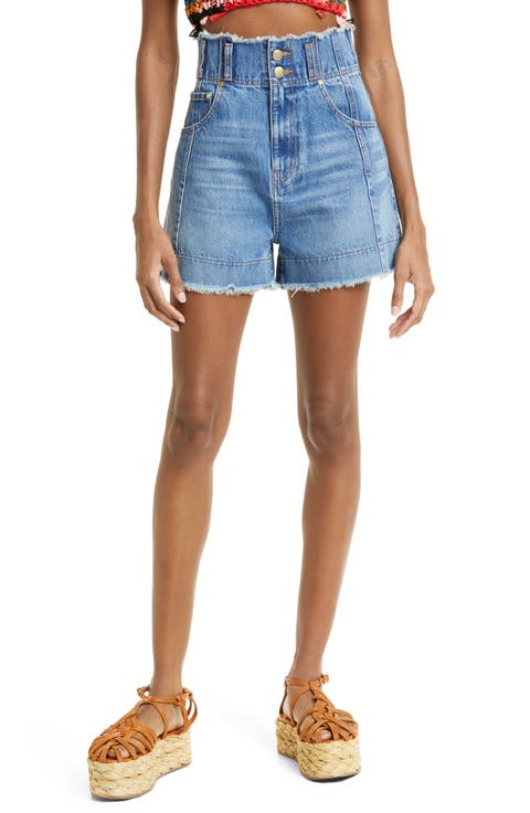 Nonstretch Denim Cutoff Shorts