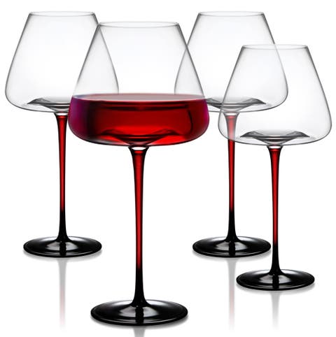 Extra Large Concave Champagne Glasses - 24oz - Set of 4