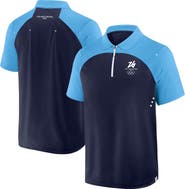 FANATICS Men's Fanatics Navy Milano Cortina 2026 Winter Olympics Tech Raglan Quarter-Zip Polo