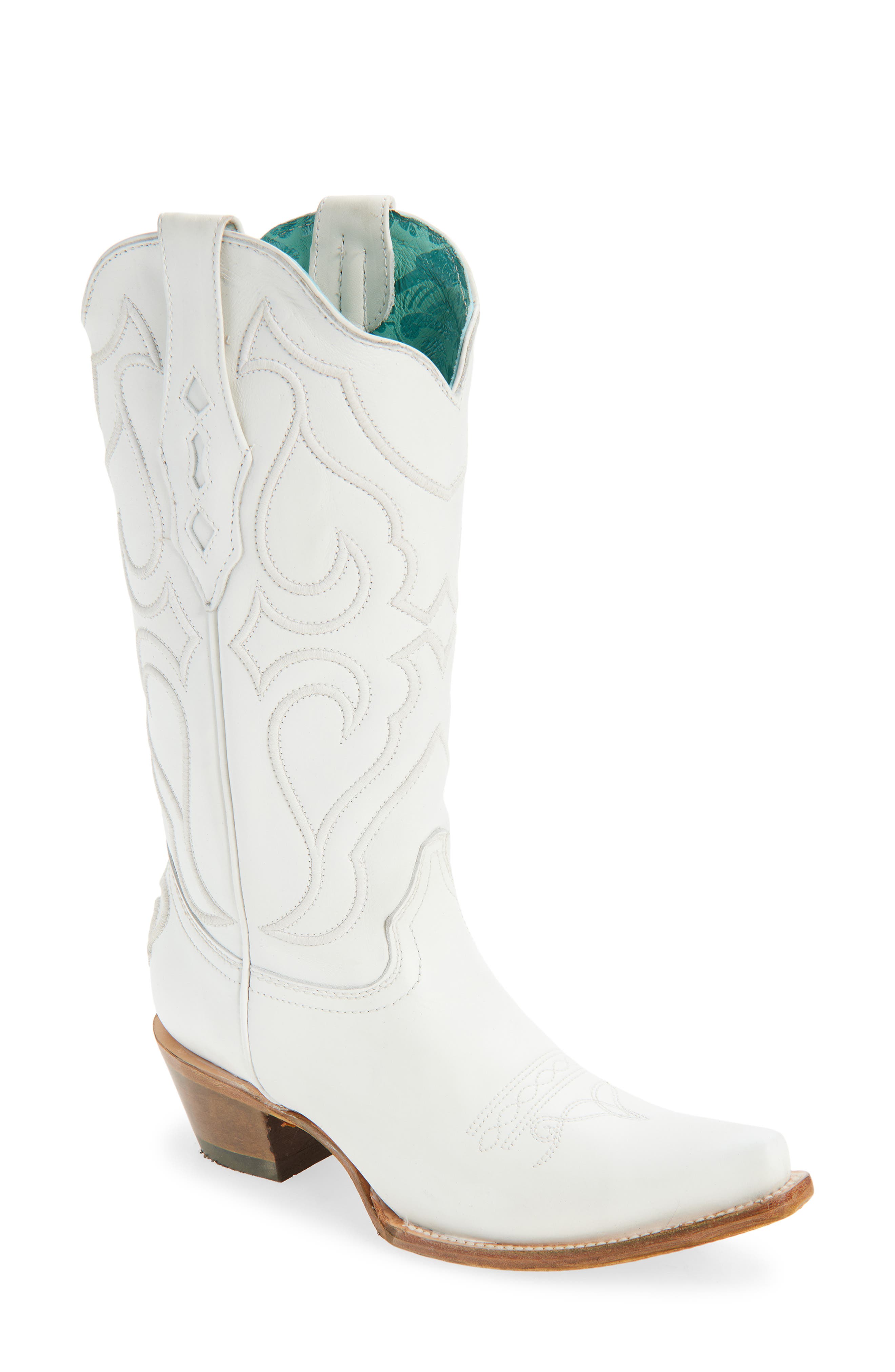 CORRAL Embroidered Mid Calf Western Boot, Main, color, 