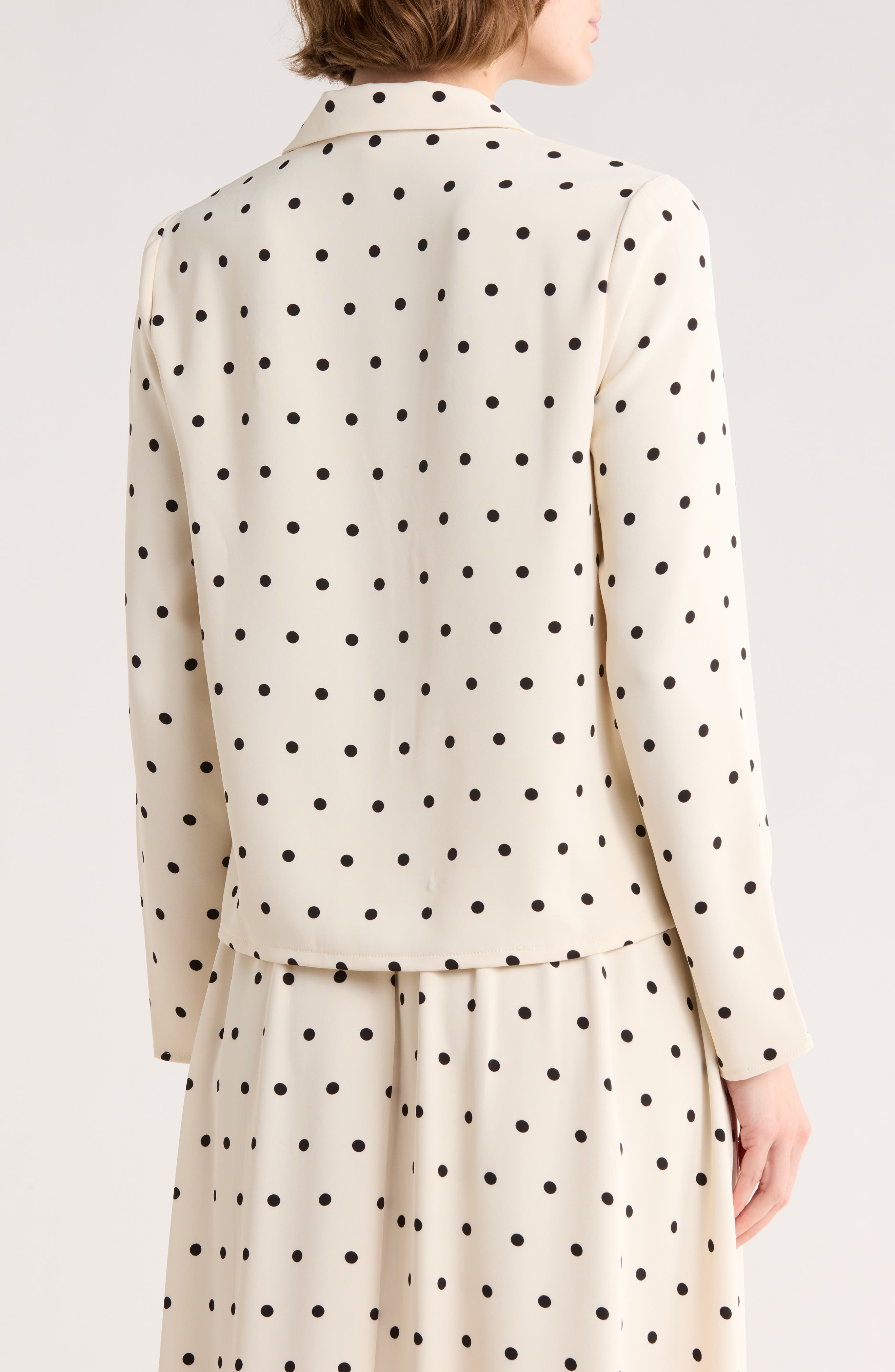 Long Sleeve Drawstring Hem Button-Up Shirt - image 4