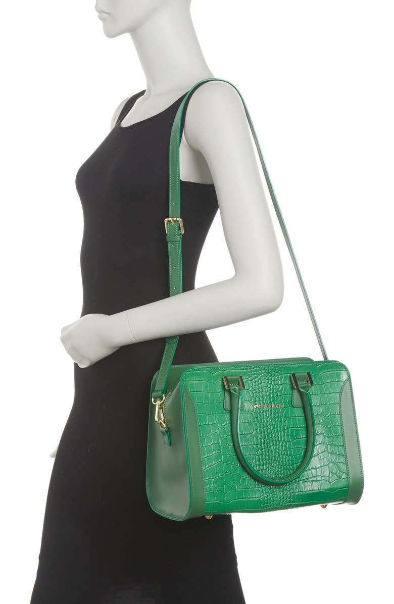 Persaman New York Celia Croc Embossed Handbag, Main, color,