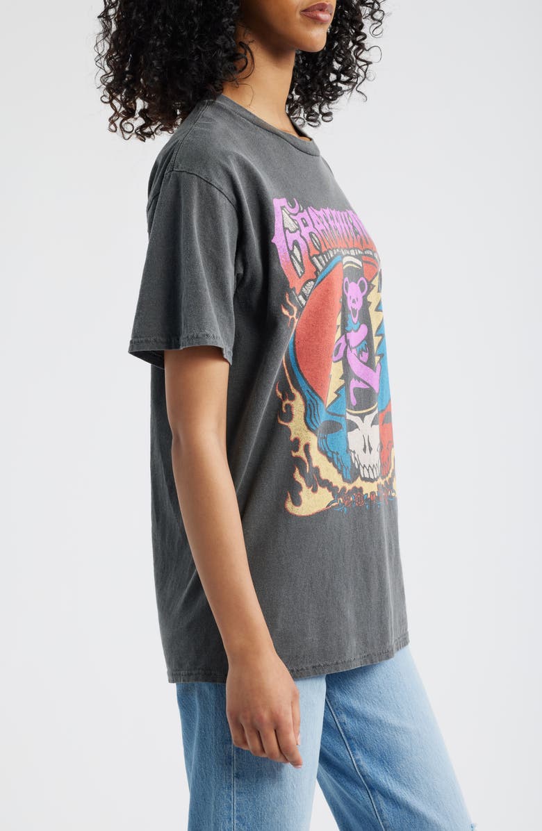 Junk Food Grateful Dead Dancing Bears Cotton Graphic T-Shirt, Alternate, color, Vintage Black
