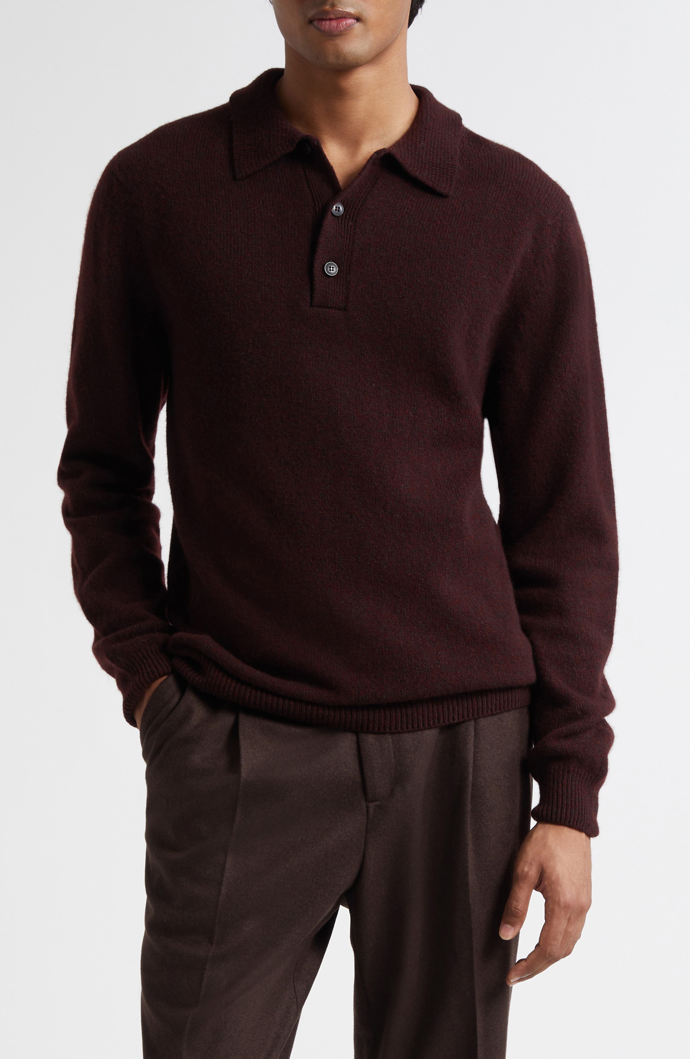 Lambswool Polo Sweater - image 5