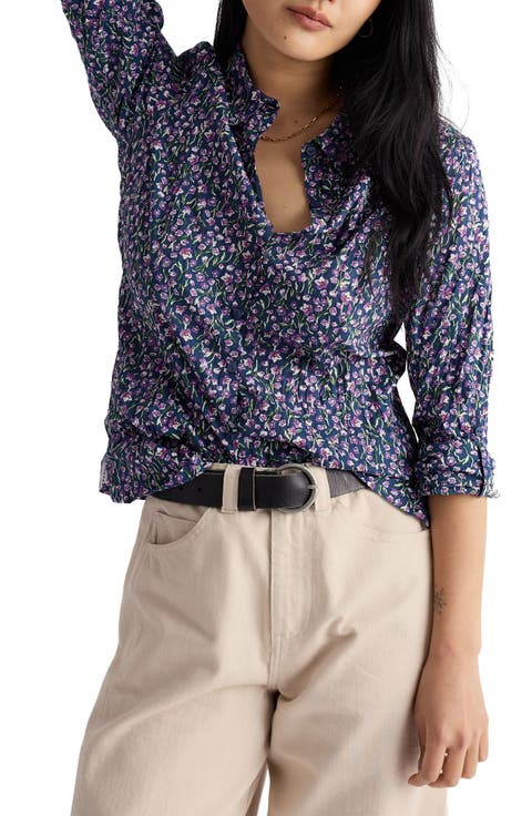 Larissa Printed Organic Cotton Button-Up Shirt