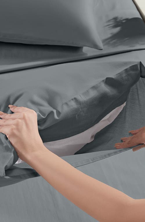 California Design Den Set Of 2 Pillowcases In Gray